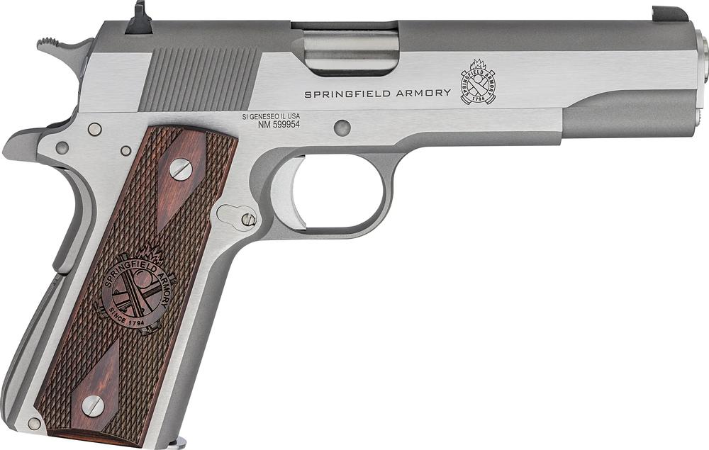 Springfield 1911 Mil-Spec .45 ACP Handgun - Stainless, CA Compliant